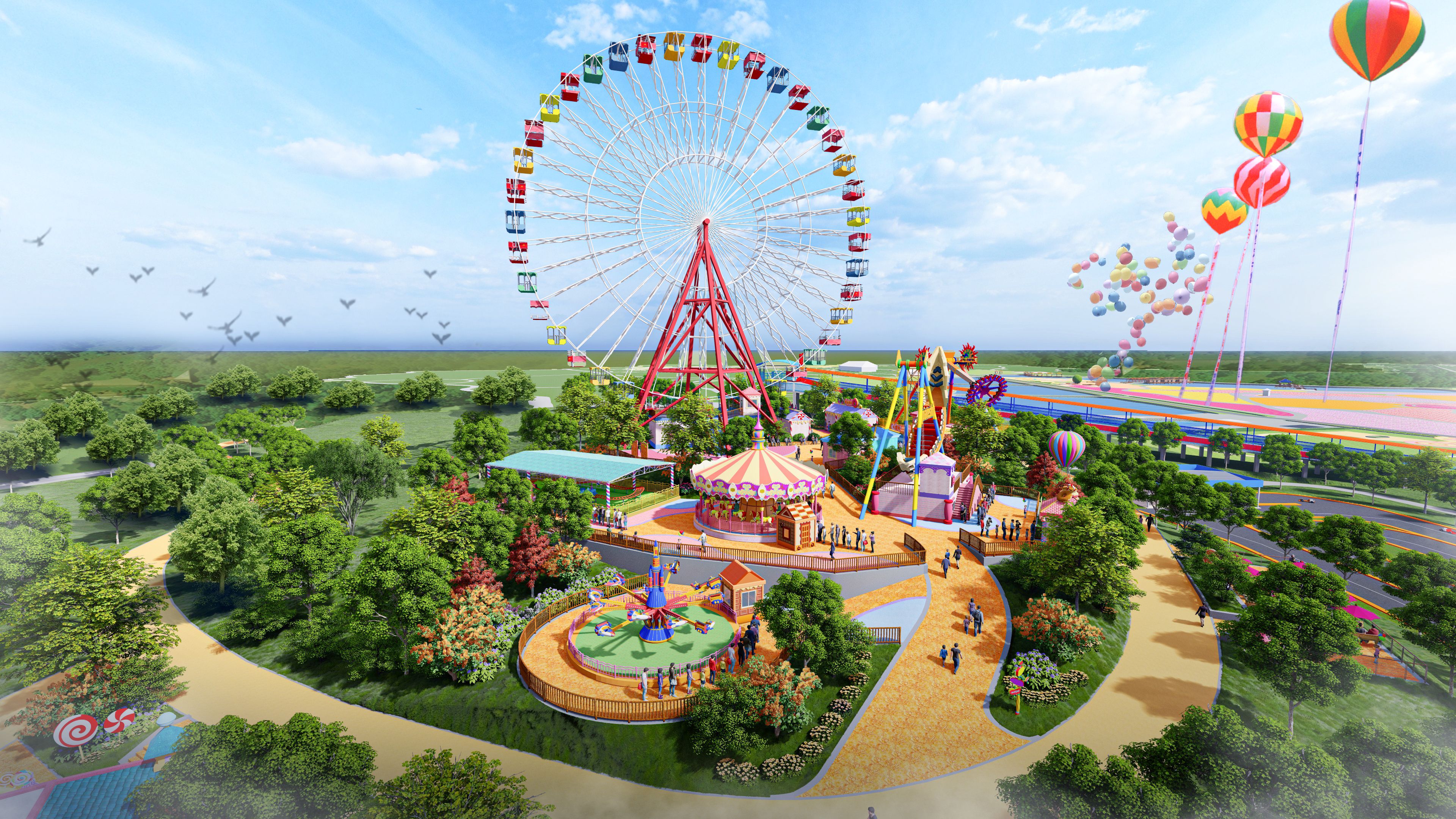 湖南游乐场,湖南省好玩的游乐场,衡阳市最大的儿童乐园_大山谷图库